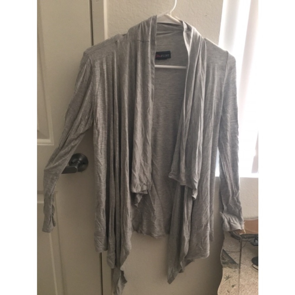 Light heather gray cardigan size S